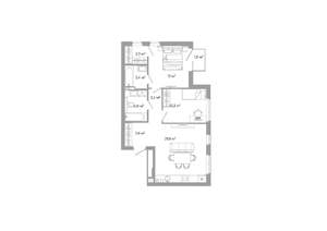 2-к квартира, вторичка, 64м2, 5/25 этаж