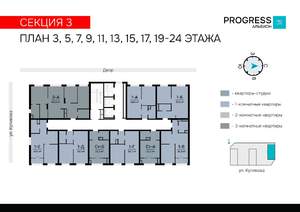 Студия квартира, вторичка, 23м2, 23/24 этаж