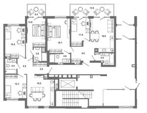 3-к квартира, вторичка, 86м2, 1/25 этаж