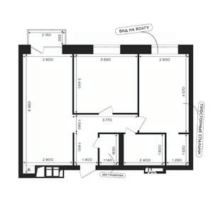 2-к квартира, вторичка, 61м2, 23/24 этаж