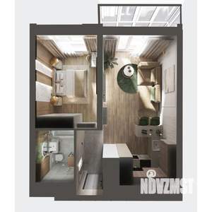 1-к квартира, вторичка, 38м2, 21/21 этаж