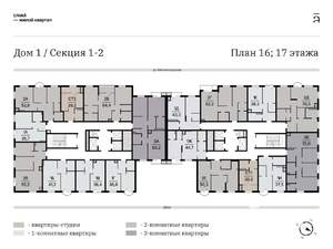 1-к квартира, вторичка, 36м2, 16/25 этаж