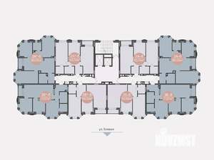 3-к квартира, строящийся дом, 71м2, 8/14 этаж
