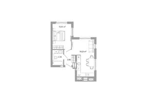 1-к квартира, вторичка, 40м2, 17/25 этаж