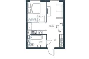 1-к квартира, вторичка, 37м2, 14/30 этаж