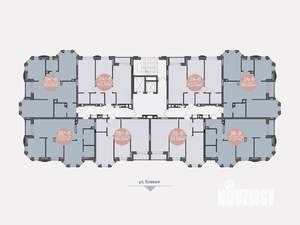 2-к квартира, строящийся дом, 64м2, 8/14 этаж