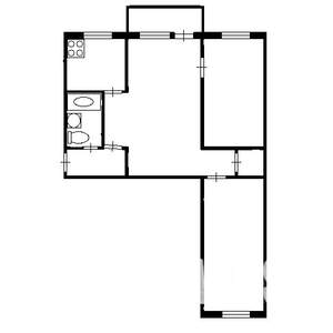 3-к квартира, вторичка, 54м2, 4/5 этаж