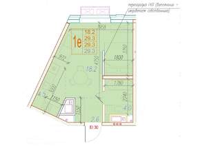 1-к квартира, вторичка, 29м2, 21/24 этаж