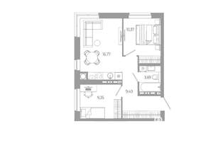 2-к квартира, вторичка, 50м2, 14/18 этаж