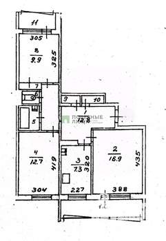 3-к квартира, вторичка, 72м2, 5/9 этаж