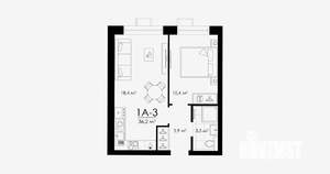 1-к квартира, вторичка, 36м2, 15/23 этаж