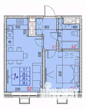 2-к квартира, вторичка, 38м2, 24/25 этаж