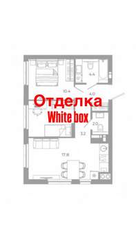 2-к квартира, строящийся дом, 51м2, 8/25 этаж