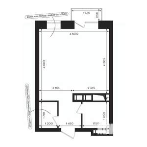 Студия квартира, вторичка, 28м2, 17/24 этаж