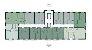 1-к квартира, строящийся дом, 35м2, 6/10 этаж