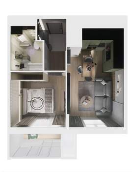 1-к квартира, вторичка, 37м2, 8/9 этаж