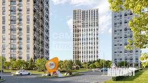 1-к квартира, сданный дом, 34м2, -1/25 этаж