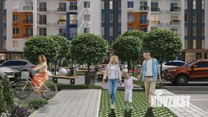 1-к квартира, строящийся дом, 45м2, 9/10 этаж