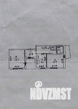 2-к квартира, вторичка, 52м2, 9/9 этаж