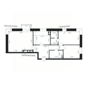3-к квартира, вторичка, 83м2, 4/24 этаж