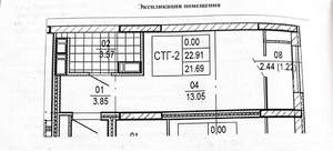 Студия квартира, вторичка, 22м2, 7/24 этаж