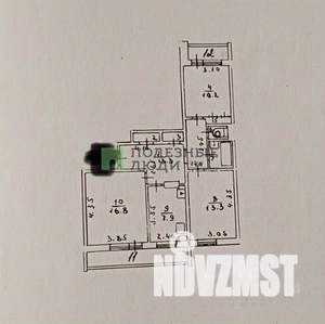3-к квартира, вторичка, 68м2, 8/9 этаж