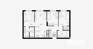 3-к квартира, вторичка, 67м2, 10/24 этаж