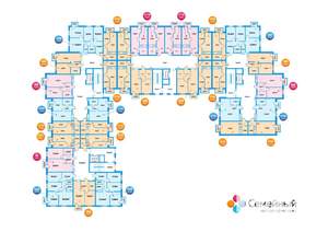 3-к квартира, строящийся дом, 62м2, 8/10 этаж