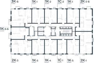 2-к квартира, вторичка, 59м2, 17/21 этаж