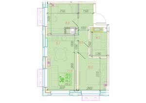 3-к квартира, вторичка, 46м2, 3/24 этаж