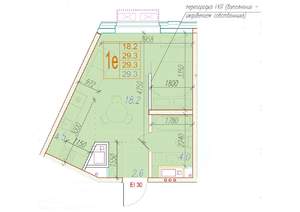 1-к квартира, вторичка, 29м2, 5/24 этаж