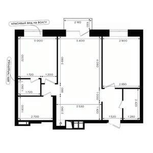 2-к квартира, вторичка, 60м2, 18/24 этаж