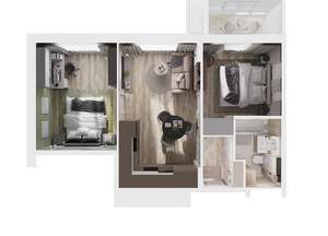 2-к квартира, вторичка, 50м2, 6/9 этаж