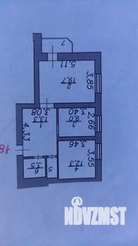 2-к квартира, вторичка, 60м2, 5/6 этаж