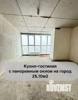 Студия квартира, строящийся дом, 34м2, 23/25 этаж