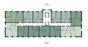 1-к квартира, строящийся дом, 35м2, 5/10 этаж