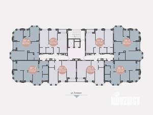 3-к квартира, строящийся дом, 71м2, 4/14 этаж