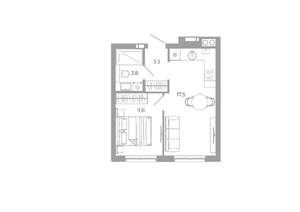 1-к квартира, вторичка, 34м2, 25/25 этаж