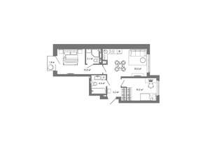 2-к квартира, вторичка, 59м2, 4/25 этаж