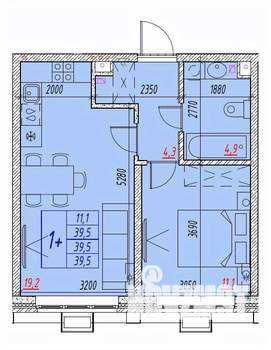 2-к квартира, вторичка, 40м2, 3/25 этаж